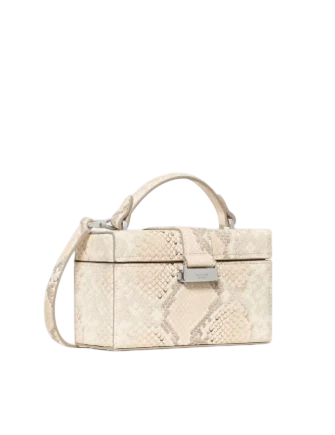 Kate Spade New York Heirloom Snake Vanity Bag Natural