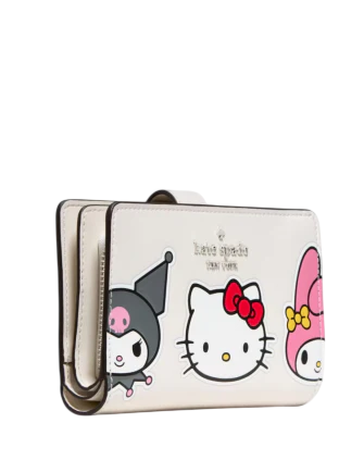Kate Spade New York Hello Kitty And Friends X Kate Spade New York Medium Bifold Wallet Cream