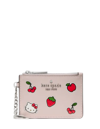Kate Spade New York Hello Kitty And Friends X Kate Spade New York Sticker Key Ring Card Holder  Powdered Sugar 
