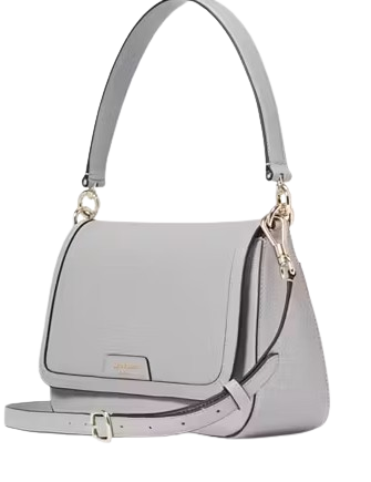 Kate Spade New York Hudson Convertible Flap Shoulder Bag  Mountain Grey 