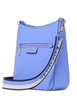 Kate Spade New York Hudson Pebbled Leather Large Messenger Crossbody Dark Periwinkle