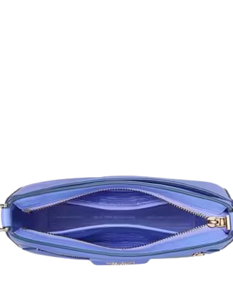 Kate Spade New York Hudson Pebbled Leather Large Messenger Crossbody Dark Periwinkle