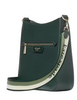 Kate Spade New York Hudson Pebbled Leather Large Messenger Crossbody Northern Pine