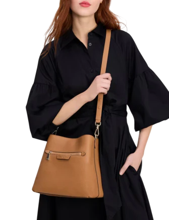 Kate Spade New York Hudson Pebbled Leather Shoulder Bag Bungalow