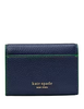 Kate Spade New York In The Garden Floral Applique Flap Card Case Parisian Navy 