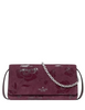 Kate Spade New York Ivy Floral Suede Crossbody Bag Deep Cherry 