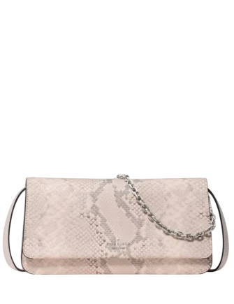 Kate Spade New York Ivy Snake Embossed Crossbody Bag Pink