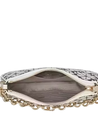 Kate Spade New York Jolie Spade Flower Jacquard Small Convertible Crossbody Charcoal Grey