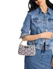Kate Spade New York Jolie Spade Flower Jacquard Small Convertible Crossbody Charcoal Grey