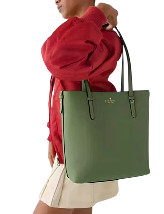 Kate Spade New York Juliette Leather Medium Tote Cedar Stand