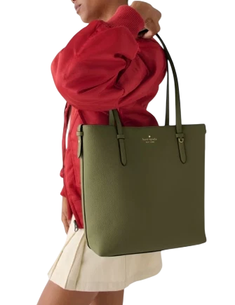 Kate Spade New York Juliette Leather Medium Tote Enchanted Green