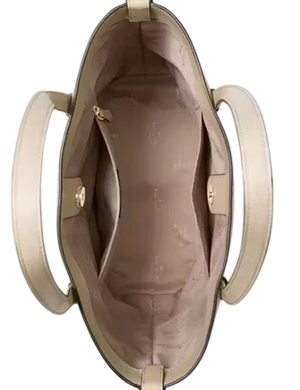 Kate Spade New York Juliette Leather Medium Tote Light Sand
