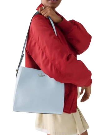 Kate Spade New York Juliette Medium Bucket Bag Pale Hydrangea