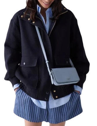 Kate Spade New York Juliette Mini Crossbody Bag Muted Blue