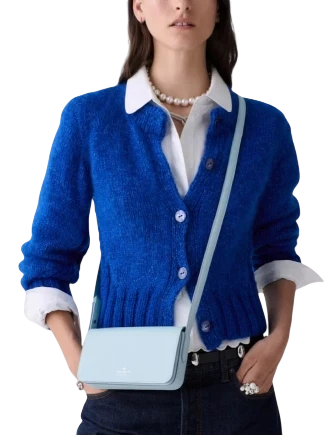 Kate Spade New York Juliette Mini Crossbody Bag Pale Hydrangea