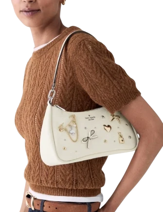 Kate Spade New York Kayla Charmed Shoulder Bag  Meringue 