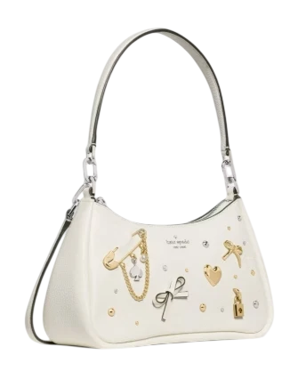 Kate Spade New York Kayla Charmed Shoulder Bag  Meringue 