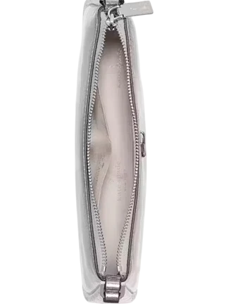 Kate Spade New York Kayla Metallic Convertible Wristlet Silver