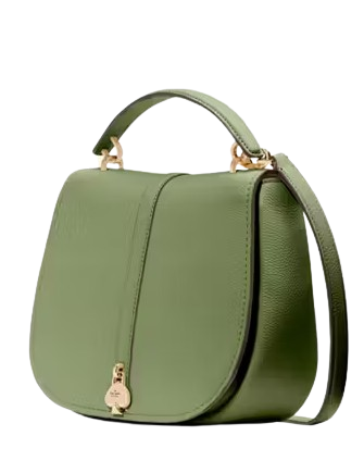 Kate Spade New York Kayla Pebbled Leather Saddle Bag Cedar Stand
