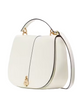 Kate Spade New York Kayla Pebbled Leather Saddle Bag Meringue