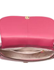 Kate Spade New York Kayla Pebbled Leather Saddle Bag Rose Oil