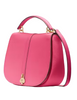 Kate Spade New York Kayla Pebbled Leather Saddle Bag Rose Oil