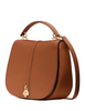 Kate Spade New York Kayla Pebbled Leather Saddle Bag Warm Gingerbread 