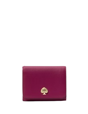 Kate Spade New York Kayla Small L-zip Wallet Dark Raspberry