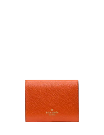 Kate Spade New York Kayla Small L-zip Wallet Fiery Orange