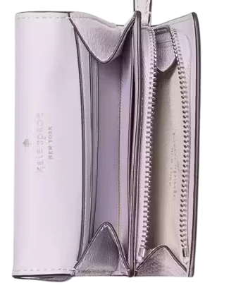 Kate Spade New York Kayla Small L-zip Wallet Light Frozen Lilac