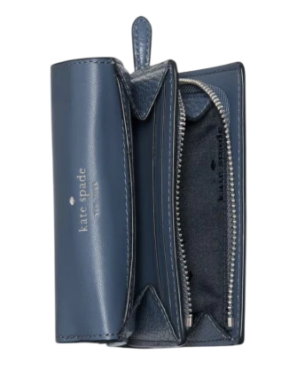 Kate Spade New York Kayla Small L-zip Wallet Twilight Blue