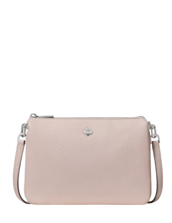 Kate Spade New York Kayla Small Triple Compartment Crossbody Powdered Sugar