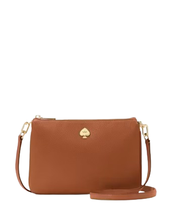 Kate Spade New York Kayla Small Triple Compartment Crossbody Warm Gingerbread