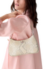 Kate Spade New York Kayla Snake Embossed Shoulder Bag  Natural 