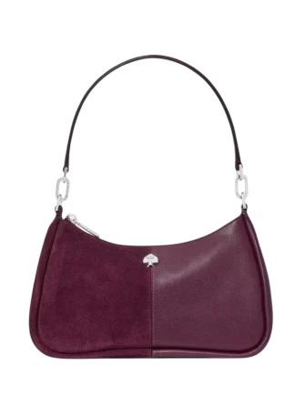 Kate Spade New York Kayla Suede Shoulder Bag Deep Cherry