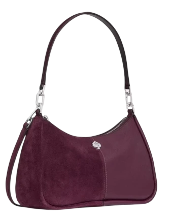 Kate Spade New York Kayla Suede Shoulder Bag Deep Cherry