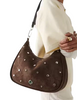 Kate Spade New York Kayla Suede Studs Large Shoulder Bag Hot Fudge