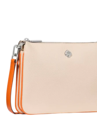 Kate Spade New York Kayla Triple Crossbody Bag Milk Glass 