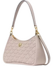 Kate Spade New York Kayla Woven Leather Small Convertible Shoulder Bag Cozy Grey