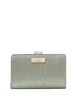 Kate Spade New York Kenzie Boxed Glitter Medium Compact Wallet Seawater