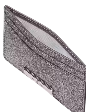 Kate Spade New York Kenzie Boxed Glitter Small Cardholder Canided Flower