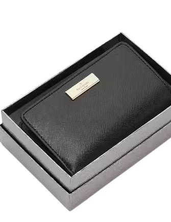 Kate Spade New York Kenzie Boxed Medium Compact Wallet Black