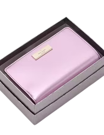 Kate Spade New York Kenzie Boxed Medium Compact Wallet Quartz Pink