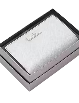 Kate Spade New York Kenzie Boxed Metallic Medium Compact Wallet Kate Spade New York Kenzie Boxed Metallic Medium Compact Wallet