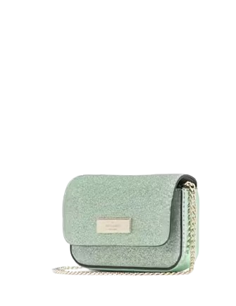 Kate Spade New York Kenzie Glitter Card Case Crossbody Seawater