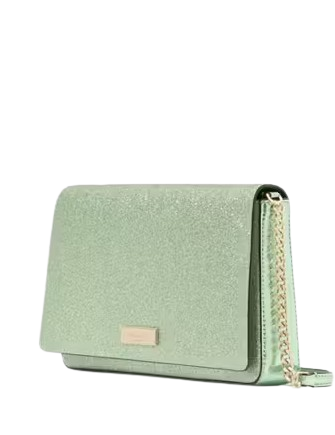 Kate Spade New York Kenzie Glitter Small Convertible Crossbody Seawater
