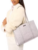 Kate Spade New York Kenzie Metallic Large Tote Lunar Light