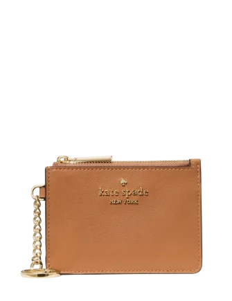 Kate Spade New York Key Ring Card Holder Bungalow Brown