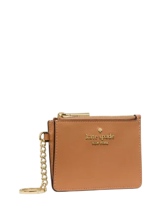 Kate Spade New York Key Ring Card Holder Bungalow Brown