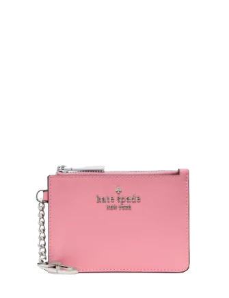 Kate Spade New York Key Ring Card Holder Grapefruit Soda